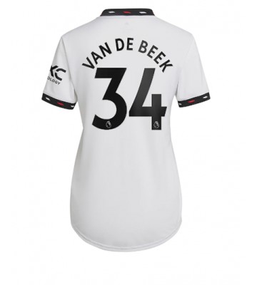 Manchester United Donny van de Beek #34 Bortedrakt Kvinner 2022-23 Kortermet